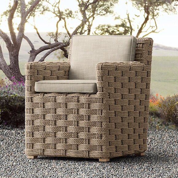 RH Restoration Hardware Rutherford Low Back Dining Chair Cover Only in Charcoal - Picture 1 of 7